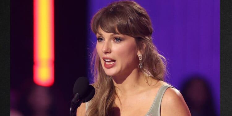 Taylor Swift, seen in a March photo, did not exactly receive a warm welcome from the country music fans.