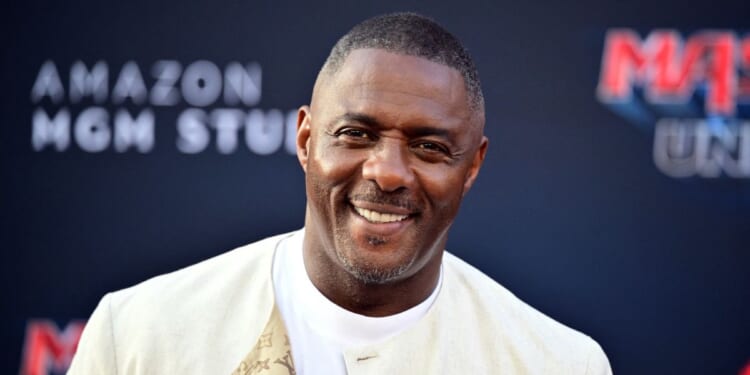 British actor Idris Elba smiles at the premiere of "Masters of the Universe" at TCL Chinese Theater in Hollywood on May 18, 2026.