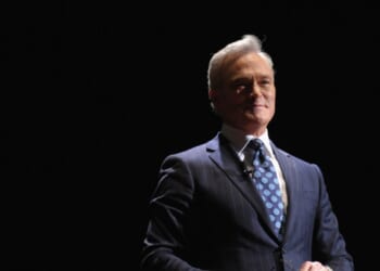 Journalist Scott Pelley speaks onstage at the annual Freedom Award Benefit hosted by the International Rescue Committee at The Waldorf-Astoria on Nov. 7, 2012, in New York City.