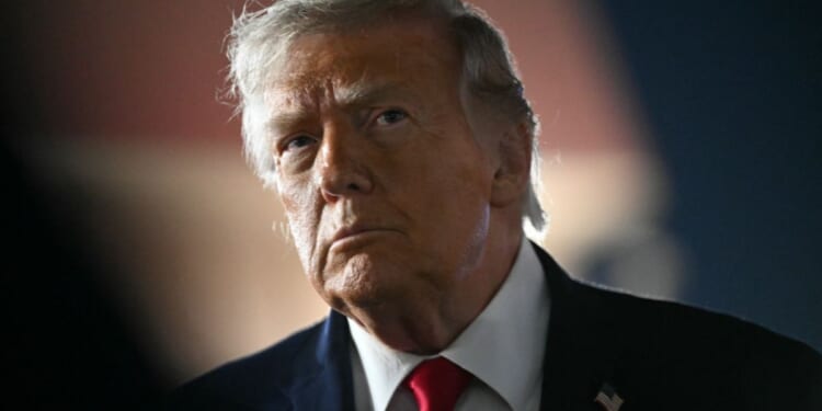 President Donald Trump speaks to the news media before boarding Air Force One in New York on June 9, 2026.