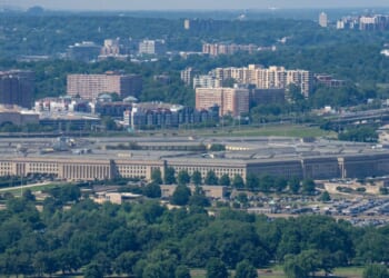 The Pentagon can be seen in the daylight on May 19, 2026.