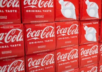 Coca-Cola soft drinks are offered for sale at a grocery store on Dec. 11, 2024, in Chicago, Illinois.