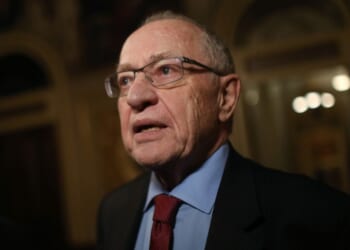 Attorney Alan Dershowitz, a member of President Donald Trump's legal team, speaks to the press in the Senate Reception Room during the Senate impeachment trial at the U.S. Capitol on Jan. 29, 2020, in Washington, D.C.