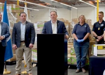 U.S. Environmental Protection Agency Administrator Lee Zeldin speaks during an event.