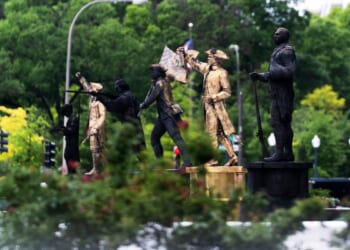 Freedom Plaza in D.C. reopens with working fountain, statue exhibition