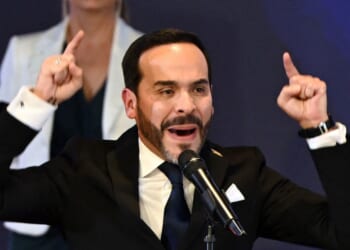 Colombia's President-elect Abelardo de la Espriella speaks after receiving his official credential at the National Registry of Civil Status headquarters in Bogota on June 25, 2026.