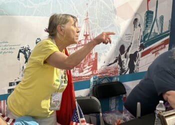Massachusetts woman runs Great American State Fair booth left barren by governor