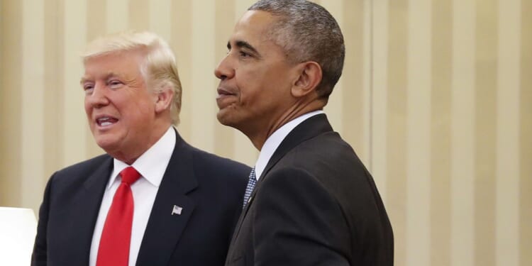 Trump posts fake image of Obamas on graffiti-covered Air Force One
