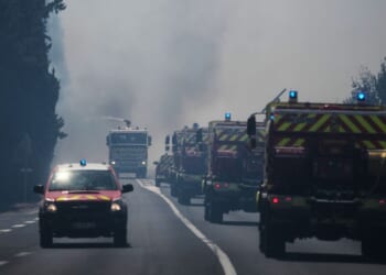 Wildfire bars fans from Tour de France segment as parts of Europe sizzle again under extreme heat
