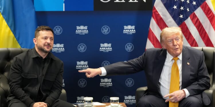 Trump says the U.S. will allow Ukraine to make Patriot missiles for air defense