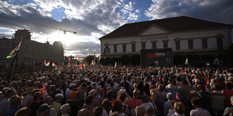 Orban allies protest in Hungary against plans to oust President Tamas Sulyok