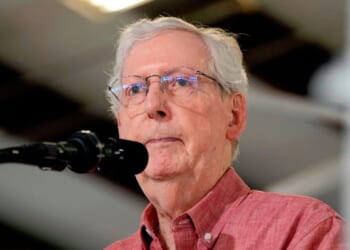 McConnell says a fall led to his hospitalization, breaking weeks of silence about health condition