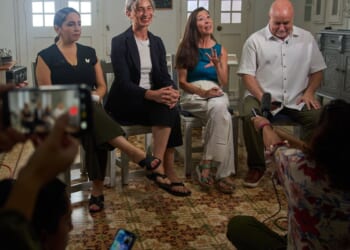 Democratic members of U.S. Congress visit Cuba and compare U.S. energy embargo to ‘silent Gaza’