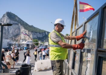 Gibraltar ushers in a new era as British territory’s border fence with Spain is removed