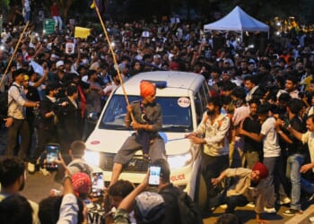 India protest movement holds capital sit-in as police crack down on demonstrators