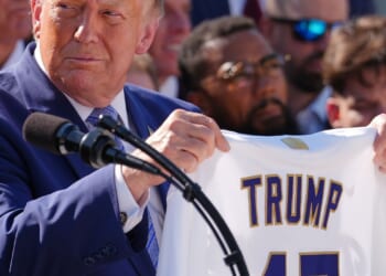 Trump fetes Dodgers at the White House again, saying the team is ‘one of the great brands’