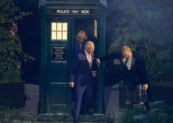 King Charles emerges from Doctor Who’s TARDIS to open Commonwealth Games in Glasgow