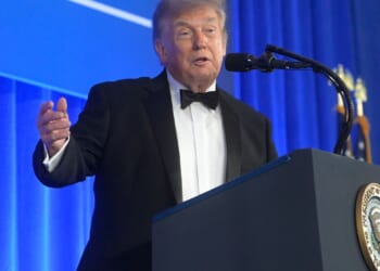 Trump returns to correspondents’ dinner 3 months after shooting