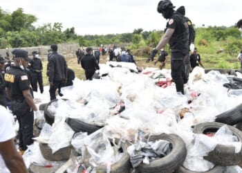 Liberian authorities burn $336 million in cocaine as senior police officials are implicated