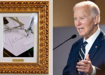 President Joe Biden, right, who allegedly used an autopen rather than signing many documents, announced he has written a book about his presidency.