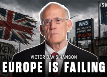 Victor Davis Hanson. Text reads: Victor Davis Hanson: Europe is failing.