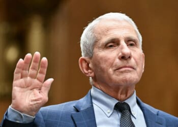 Dr. Anthony Fauci is sworn in during a Senate Homeland Security and Governmental Affairs committee hearing on Capitol Hill in Washington, D.C., on July 29, 2026.