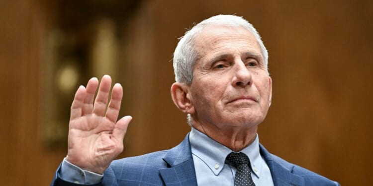 Dr. Anthony Fauci is sworn in during a Senate Homeland Security and Governmental Affairs committee hearing on Capitol Hill in Washington, D.C., on July 29, 2026.