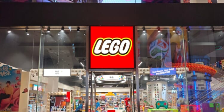 A LEGO retail store on Nanjing Road in Shanghai, China, on Oct. 15, 2025.