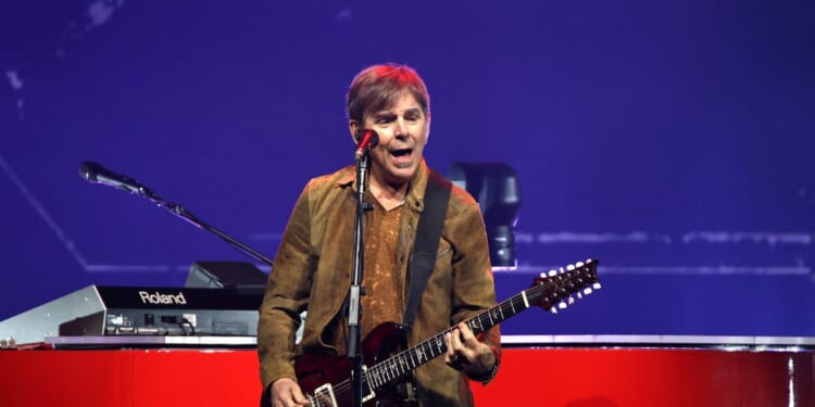 Jonathan Cain of Journey performs at TD Coliseum on March 9, 2026, in Hamilton, Ontario.