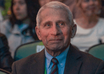 Anthony Fauci listens to guest speaker and Atlantic editor-in-chief Jeffrey Goldberg during the opening night of the New Orleans Book Festival at McAlister Auditorium on March 27, 2025 in New Orleans, Louisiana. Jeffrey Goldberg, editor-in-chief at the Atlantic, was mistakenly added to a group chat on messaging app Signal, where senior White House officials, including U.S. defense secretary Pete Hegseth, discussed operational details of strikes on Yemen. (Photo by Skip Bolen/Getty Images)