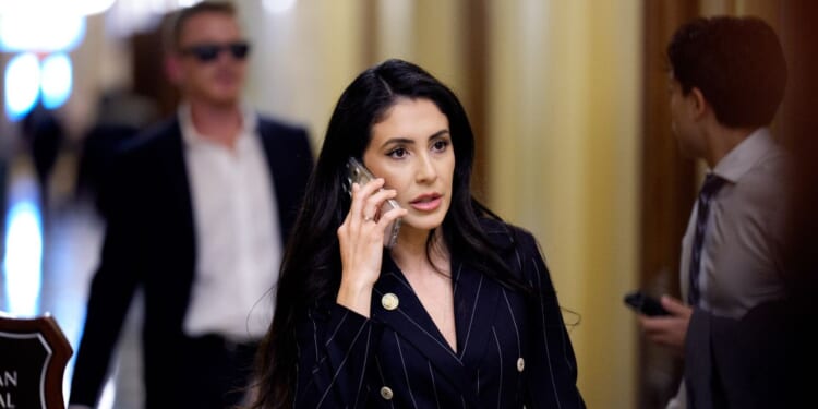 Rep. Anna Paulina Luna departs following a series of House votes at the U.S. Capitol Building on March 5, 2026, in Washington, D.C.