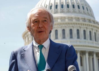 Sen. Ed Markey, a Massachusetts Democrat, is pictured in an April 15 photo speaking on Capitol Hill.
