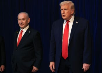 President Donald Trump holds a press conference with Israeli Prime Minister Benjamin Netanyahu at his Mar-a-Lago club in Palm Beach, Florida, in a file photo from Dec. 29.