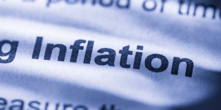 The word “inflation” is boldened on a page.