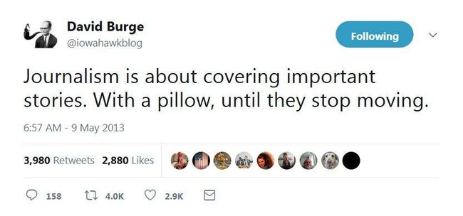 David Burge Journalism