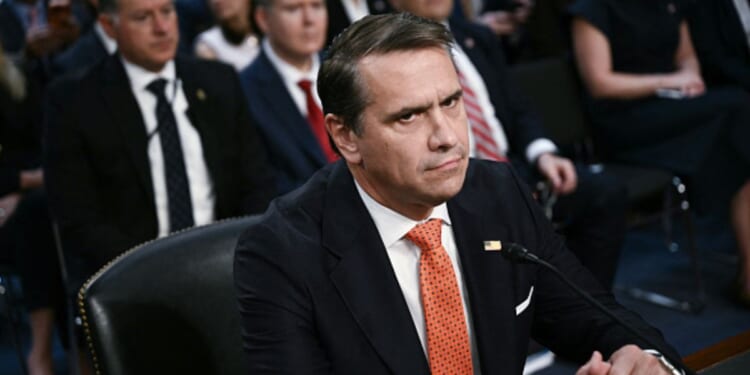 Acting Attorney General Todd Blanche speaks to the Senate Judiciary Committee in Washington, D.C. on July 15, 2026.