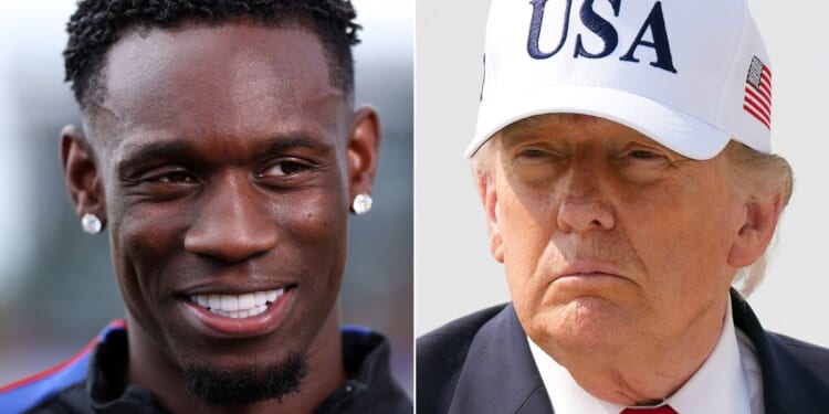 President Donald Trump reportedly went to bat for Folarin Balogun, left, of the United States Men's National soccer team.