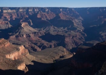 The Grand Canyon National Park is seen during the government shutdown on Oct. 8, 2025, in Grand Canyon, Arizona.