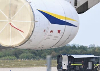 Drone with an explosive device found at a German airport; detonator removed