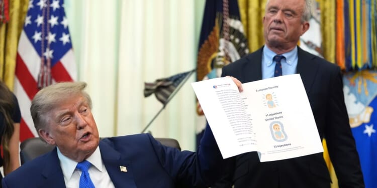 Trump rewrites childhood vaccine schedule, orders shots to be spaced out