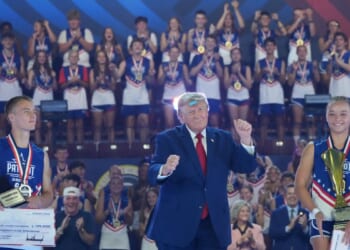 Trump cheers ‘exciting’ Patriot Games finals as Kansas girl and Utah boy win finals