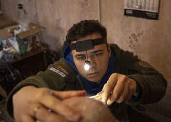 Ukraine aims a drone blitz at Moscow as Russian missiles kill 10 in a Ukrainian village