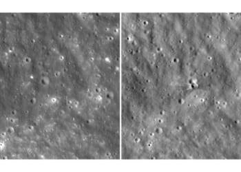 Before-and-after NASA images show crater carved by a SpaceX rocket that slammed into the moon