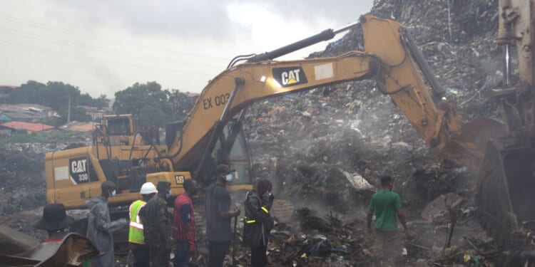 A landslide at a landfill in the capital of Guinea kills 30 people, officials say
