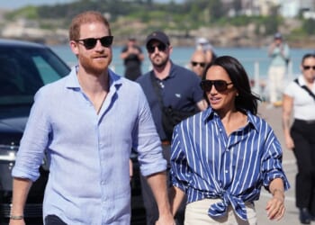 Prince Harry and wife Meghan arrive in Britain as they make a fresh start
