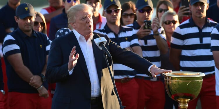 Trump says he’ll be at Presidents Cup at Medinah as honorary chairman