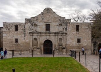 The historic Alamo mission and fortress in San Antonio is pictured in a 2022 file photo.