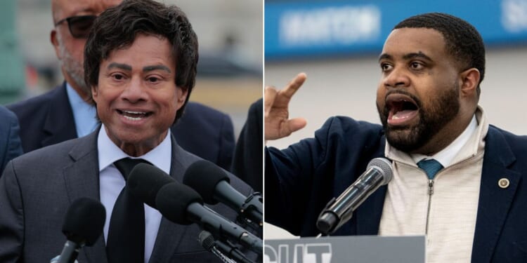 Incumbent leftist Democratic Rep. Shri Thanedar of Michigan, left, was defeated in Tuesday's primary by an even farther-left candidate, Donavan McKinney.