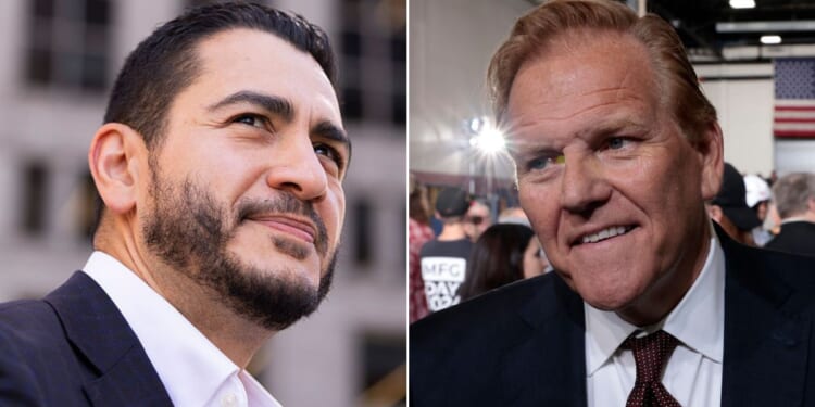 Michigan Democratic Senate primary winner Abdul El-Sayed, left, will face former GOP Rep. Mike Rodgers in November.