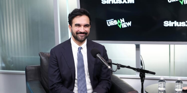 New York City Mayor Zohran Mamdani joins host Clay Cane for a SiriusXM Front Row Event at SiriusXM Studios on Aug. 6, 2026, in New York City.